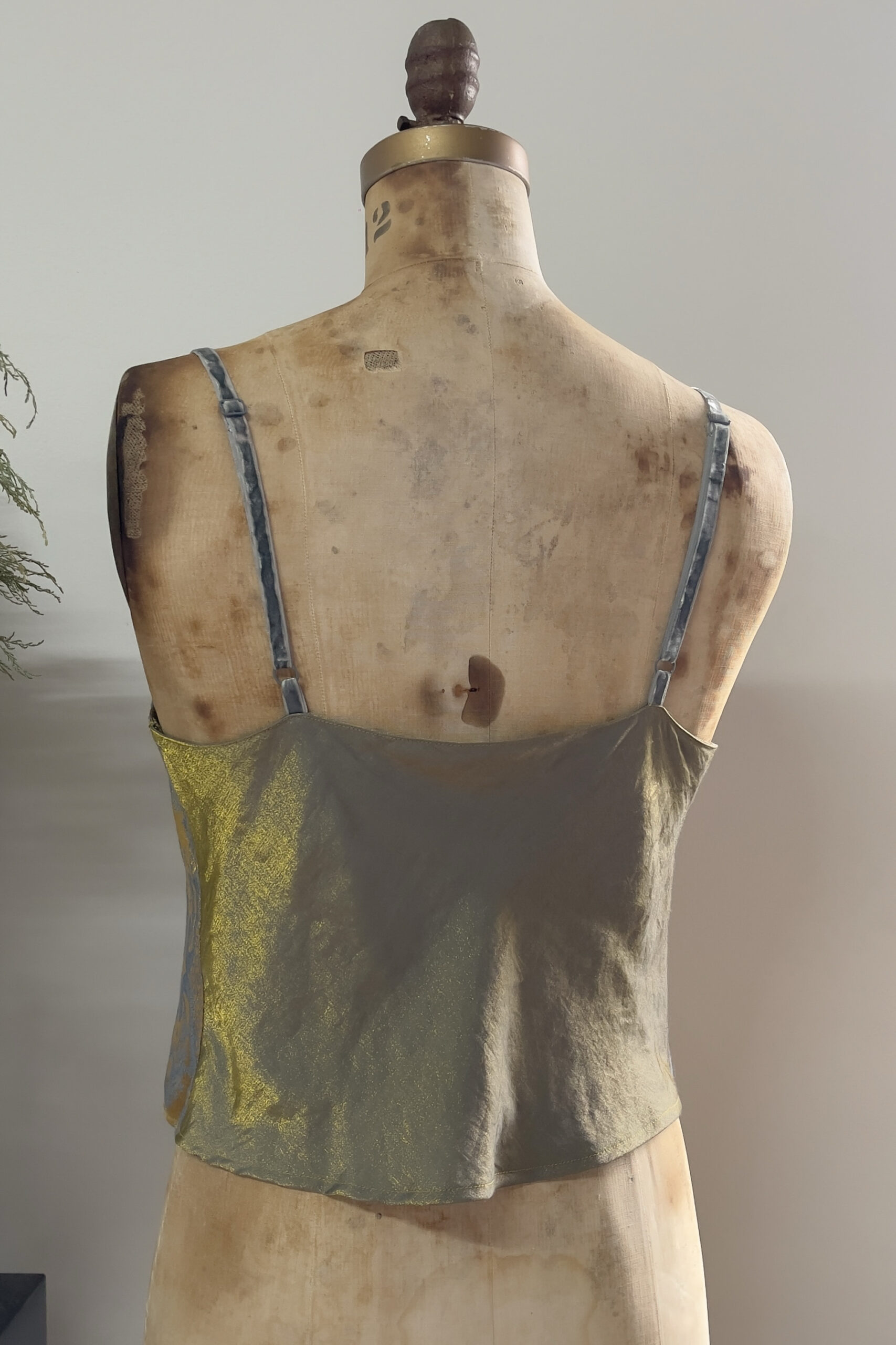 Vintage 1990s Jacquard Damask Camisole (S) - Image 7