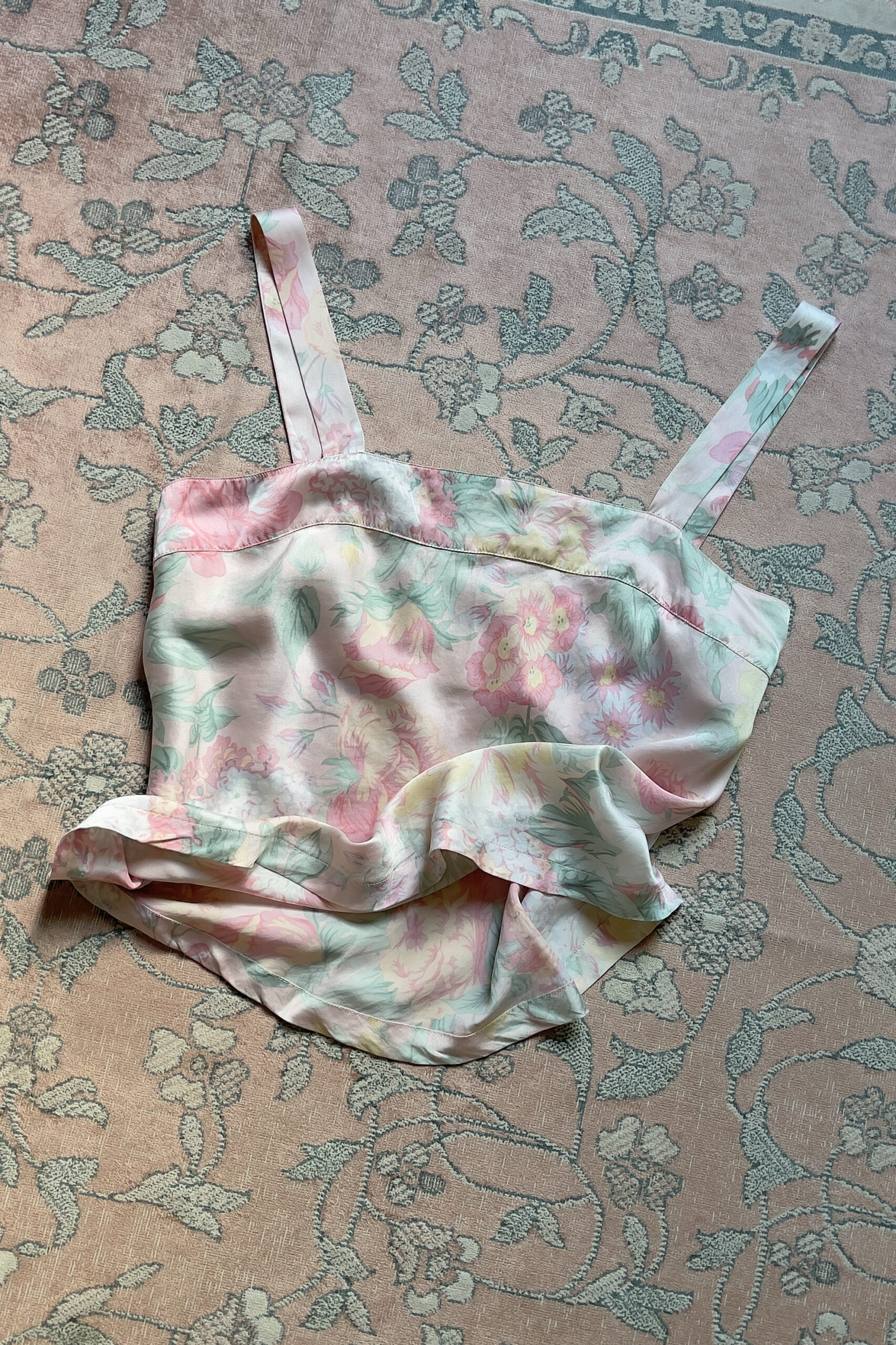 Vintage 1990s Silk Floral Camisole (M)