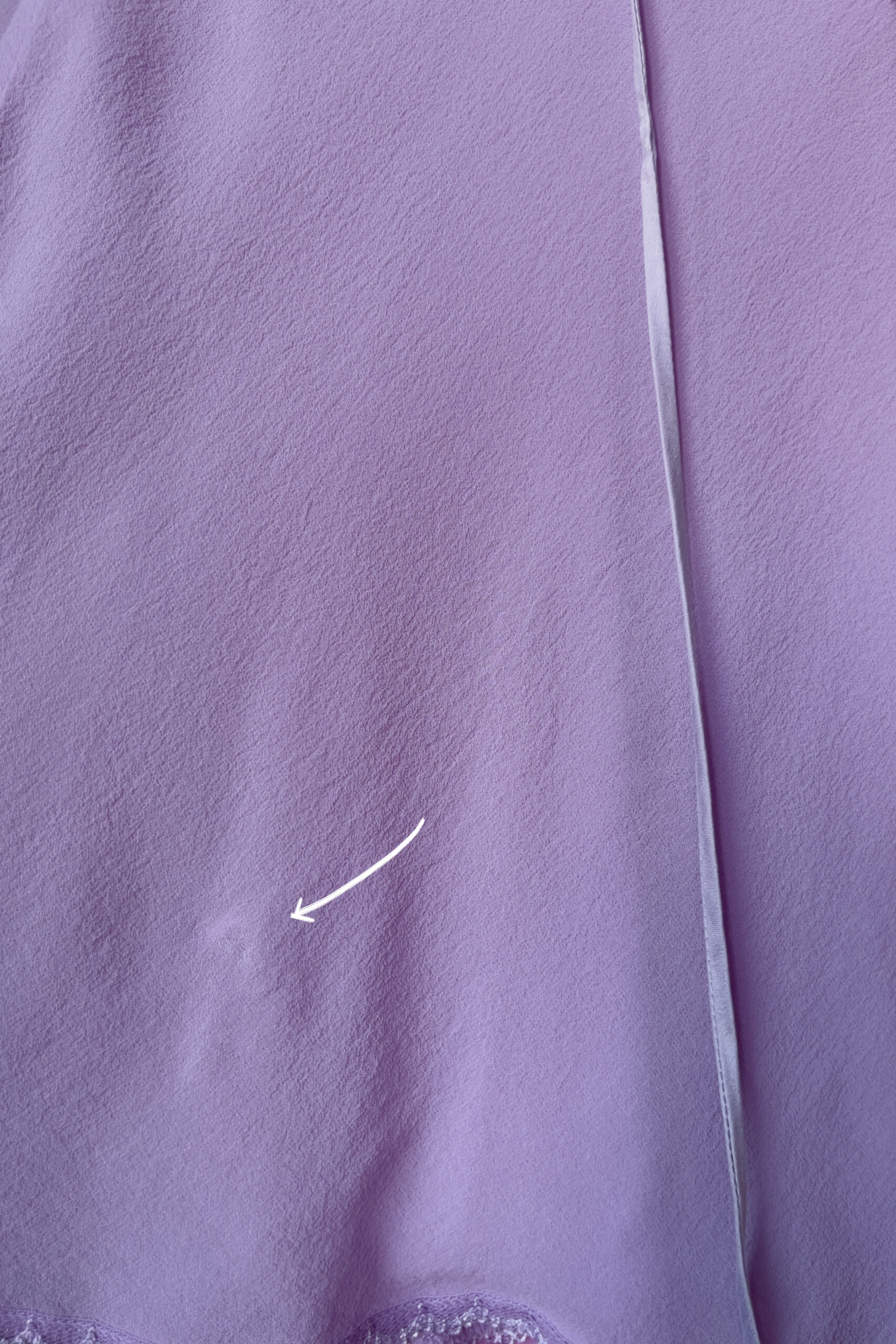 Vintage Lavender Silk Mini Slip Dress (S) - Image 11