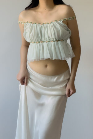 Vintage 1960s Mint Nylon Chiffon Camisole (XS–S)