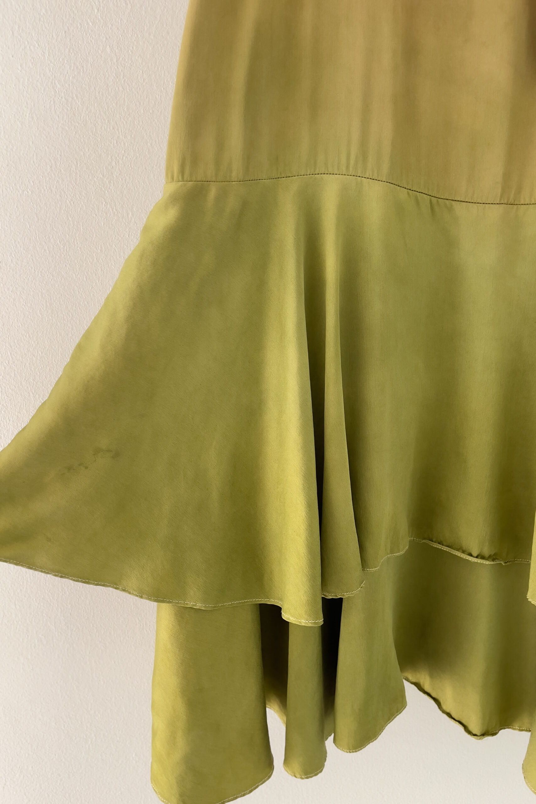 Vintage 1990s Hand-Dyed Ombré Silk Slip Dress (XXS–XS) - Image 21