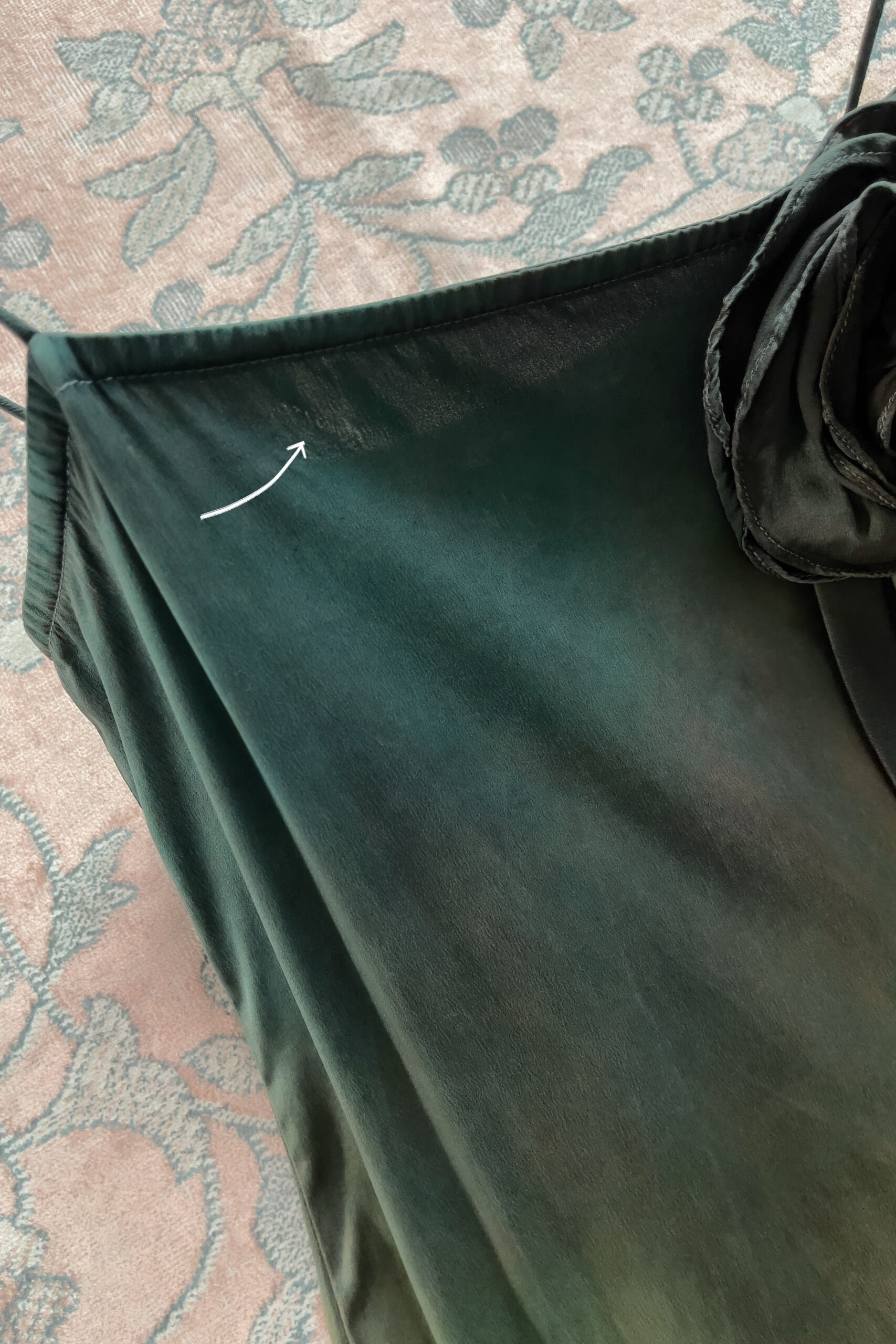 Vintage 1990s Hand-Dyed Ombré Silk Slip Dress (XXS–XS) - Image 22